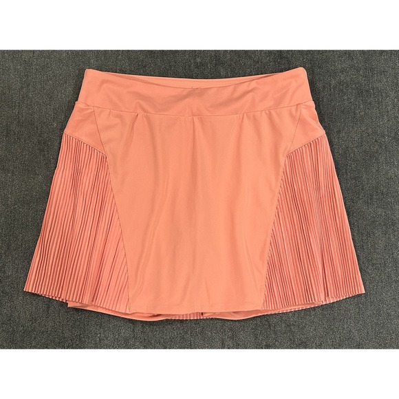 Nike Dri-Fit Women's Peach Pleated Tennis Skort Size Small EUC Golf Skirt - Picture 1 of 12
